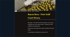 Desktop Screenshot of bayoubees.net