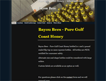 Tablet Screenshot of bayoubees.net